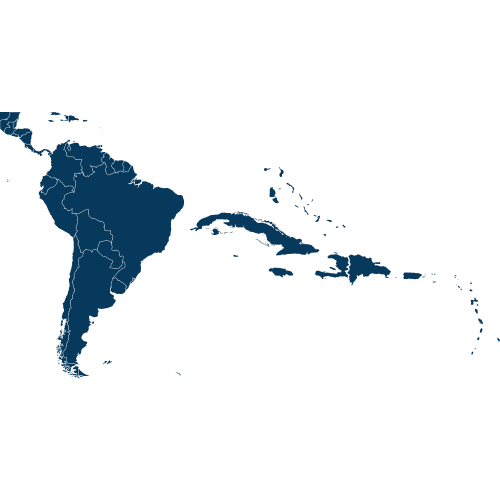 Latin America & Caribbean map